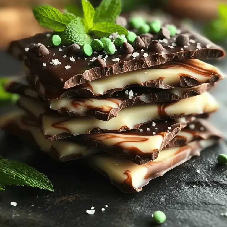 If you're looking for a delightful, refreshing treat that combines the richness of chocolate with the invigorating taste of mint, then look no further than this Refreshing Minty Chocolate Chip Bark. This simple yet indulgent recipe is perfect for any occasion, whether it's a summer gathering, a holiday celebration, or even just a cozy night in. Chocolate bark has gained popularity in various cuisines due to its versatility and ease of preparation, making it a favorite among both novice and seasoned chefs alike.