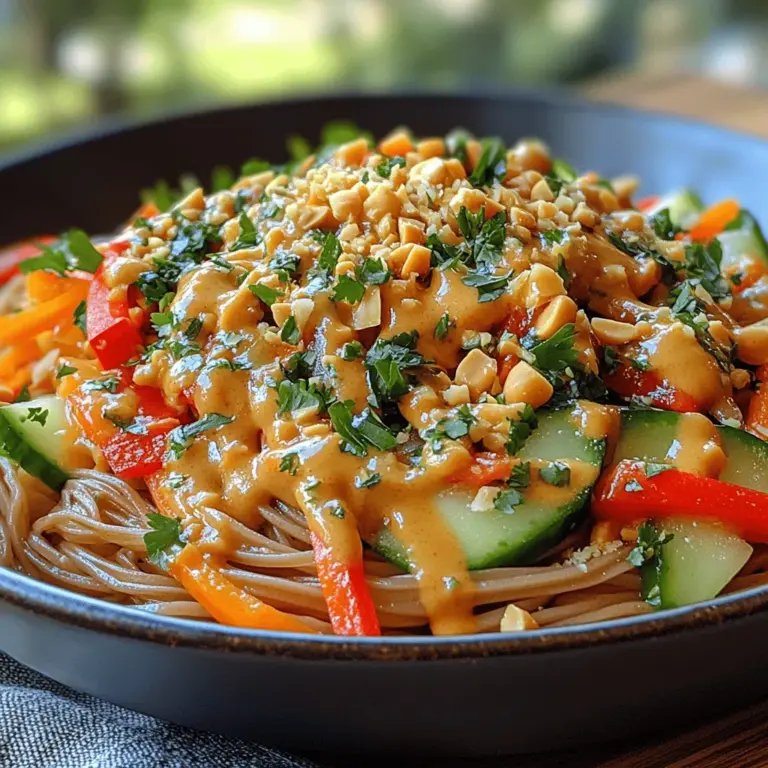 When it comes to light, vibrant meals that burst with flavor, Chilled Coconut Thai Peanut Noodles stand out as a perfect choice. This dish captures the essence of Thai cuisine, offering a delightful combination of fresh ingredients, creamy peanut sauce, and a satisfying crunch. Ideal for warm weather or light lunches, these noodles provide a refreshing escape from heavier fare, making them a favorite among food enthusiasts and health-conscious diners alike.