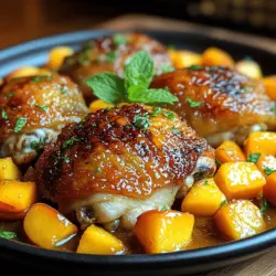 In the world of culinary arts, the harmonious blend of sweet and savory flavors can create dishes that tantalize the taste buds and nourish the body. One such delightful creation that exemplifies this balance is Peachy Chicken Delight. This recipe presents a wonderful twist by incorporating ripe peaches into a savory chicken dish, elevating it to a new level of flavor and enjoyment. The appeal of Peachy Chicken Delight lies not only in its simplicity but also in the vibrant flavors that come together to create a dish suitable for any occasion, whether it’s a family dinner, a summer barbecue, or a special gathering with friends.