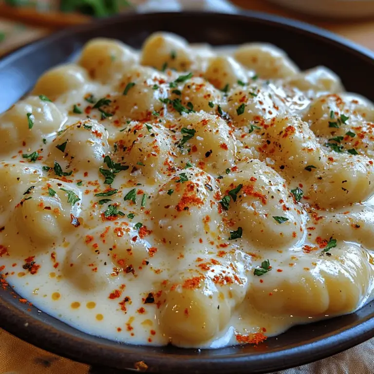 Gnocchi, those delightful little dumplings, have a rich history that traces back to Italy, where they have been cherished for centuries. Traditionally made from potatoes, flour, and eggs, gnocchi are known for their soft, pillowy texture that melts in your mouth. This classic Italian dish has evolved over the years, leading to numerous variations that incorporate different ingredients, from ricotta to spinach. Among these adaptations, creamy garlic Parmesan gnocchi stands out as a particularly comforting and indulgent option that is perfect for any occasion, whether it's a cozy family dinner or an elegant gathering with friends.
