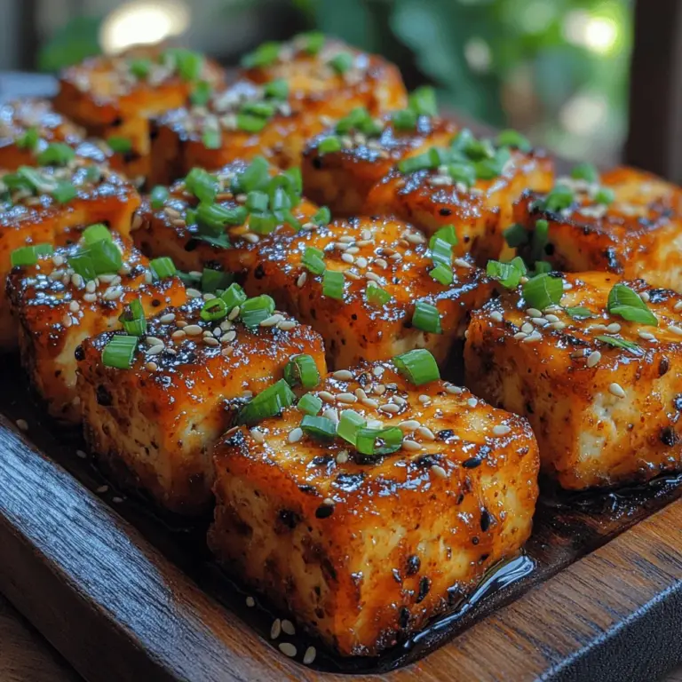 In recent years, plant-based diets have surged in popularity, driven by a growing awareness of health, sustainability, and ethical eating. Among the many options available, tofu stands out as a versatile, protein-packed ingredient that can be adapted to suit a variety of culinary creations. Tofu's ability to absorb flavors and its unique texture make it a favorite among both seasoned vegans and those simply looking to incorporate more plant-based meals into their diets. One dish that exemplifies tofu's potential is the Fiery Crunchy Tofu Bites. This recipe not only showcases tofu's culinary versatility but also delivers a punch of flavor and a satisfying crunch that appeals to a wide range of tastes.