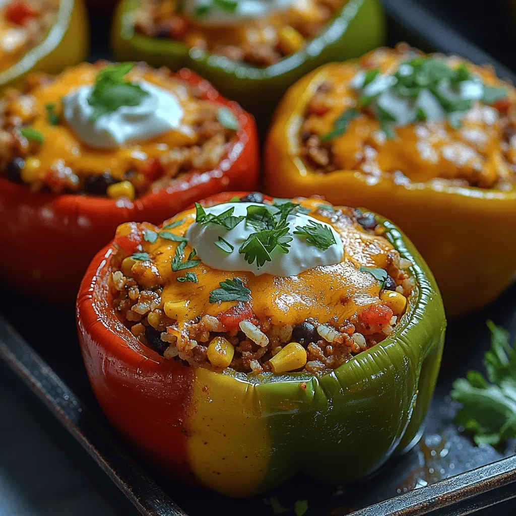 Preparing your bell peppers correctly is essential for creating the perfect vessel for your taco filling. Start by choosing fresh, vibrant peppers—red, green, yellow, or orange—all work wonderfully for this recipe. Here’s how to clean and prep them: