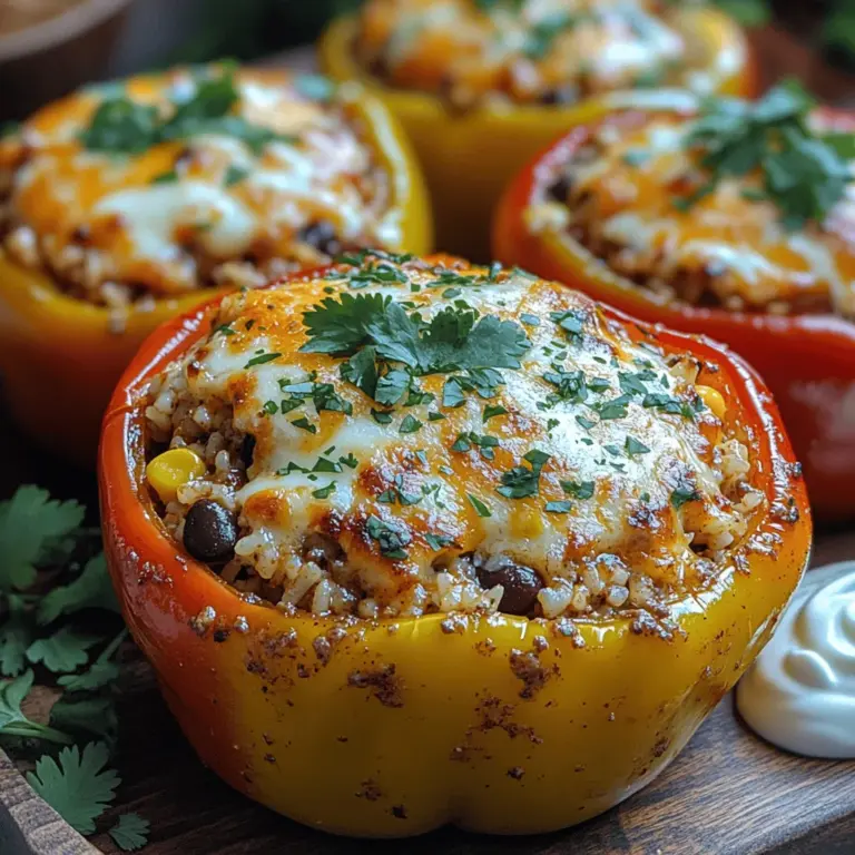 Preparing your bell peppers correctly is essential for creating the perfect vessel for your taco filling. Start by choosing fresh, vibrant peppers—red, green, yellow, or orange—all work wonderfully for this recipe. Here’s how to clean and prep them: