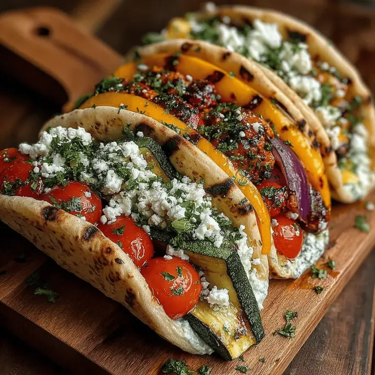 In recent years, Mediterranean cuisine has surged in popularity, celebrated for its vibrant flavors, healthy ingredients, and versatility. One standout dish that embodies these qualities is the Mediterranean Grilled Veggie & Hummus Pitas. This delightful recipe combines a medley of grilled vegetables with creamy hummus, all wrapped in warm whole wheat pita pockets. Perfect for a quick lunch, a satisfying dinner, or even a picnic treat, this dish is not only delicious but also packed with nutrients.