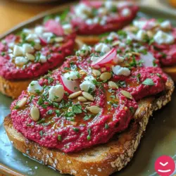 In the world of culinary creativity, few dishes capture the essence of health and vibrancy like Beet Hummus Toast. This delightful dish not only tantalizes the taste buds but also serves as a feast for the eyes with its vivid colors. Originating from the Middle East, where hummus is a staple, this modern twist incorporates the earthy sweetness of beets, transforming traditional hummus into a vibrant, nutrient-packed spread. It's a dish that embodies the spirit of innovation in cooking, inviting both health enthusiasts and food lovers alike to explore its rich flavors and textures.