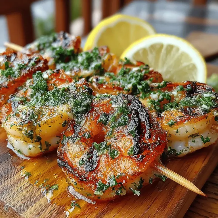 Grilled shrimp is a dish that captures the essence of summer and the joy of outdoor cooking. With its vibrant flavors and quick cooking time, Zesty Lemon Garlic Grilled Shrimp stands out as a delightful option for any meal, from casual weeknight dinners to festive gatherings. The combination of fresh lemon juice and aromatic garlic not only elevates the taste but also brings a refreshing twist that perfectly complements the natural sweetness of shrimp.