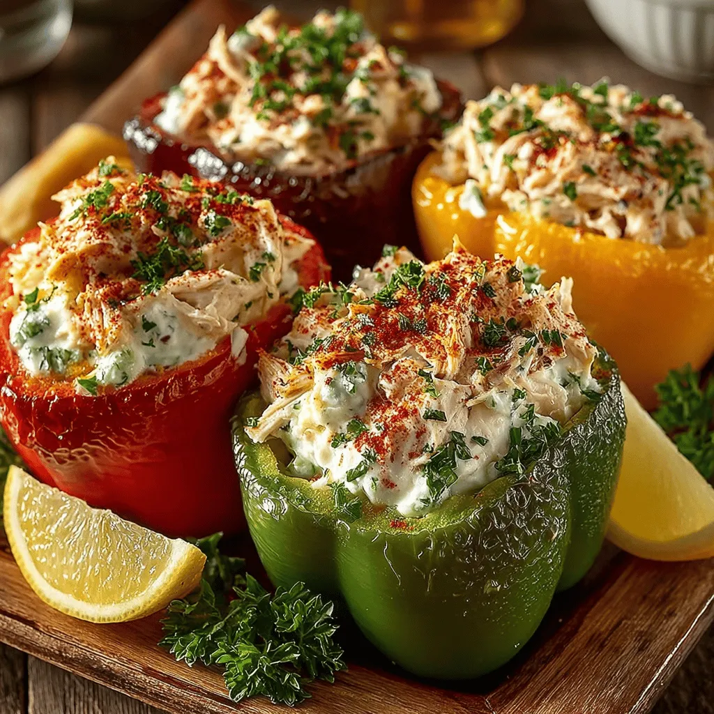 In the world of culinary creations, few dishes manage to combine visual appeal, flavor, and nutrition quite like Colorful Chicken Salad Stuffed Peppers. This recipe is a vibrant medley of fresh ingredients enveloped in the crunchy embrace of bell peppers, making it an ideal meal for health-conscious eaters and flavor enthusiasts alike. Whether you’re preparing a light lunch, a colorful dinner, or a picnic treat, these stuffed peppers are not only easy to make but also customizable to suit a variety of tastes.
