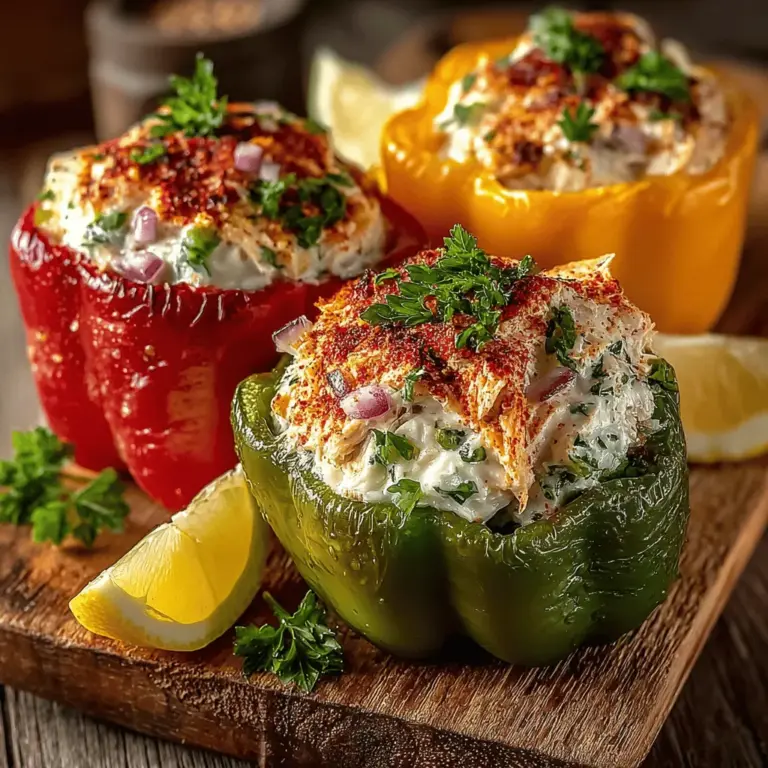 In the world of culinary creations, few dishes manage to combine visual appeal, flavor, and nutrition quite like Colorful Chicken Salad Stuffed Peppers. This recipe is a vibrant medley of fresh ingredients enveloped in the crunchy embrace of bell peppers, making it an ideal meal for health-conscious eaters and flavor enthusiasts alike. Whether you’re preparing a light lunch, a colorful dinner, or a picnic treat, these stuffed peppers are not only easy to make but also customizable to suit a variety of tastes.