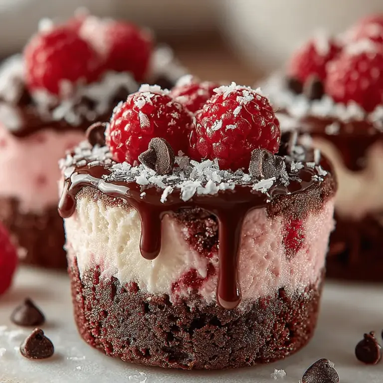 If you’re on the lookout for a dessert that perfectly marries the richness of chocolate with the refreshing taste of fruit, look no further than Frozen Yogurt Raspberry Brownie Discs. This innovative recipe transforms the classic brownie into a delightful frozen treat that’s ideal for warm days or any time you find yourself craving something sweet. The combination of a fudgy brownie base topped with a creamy raspberry yogurt layer not only satisfies your sweet tooth but also offers a guilt-free indulgence.