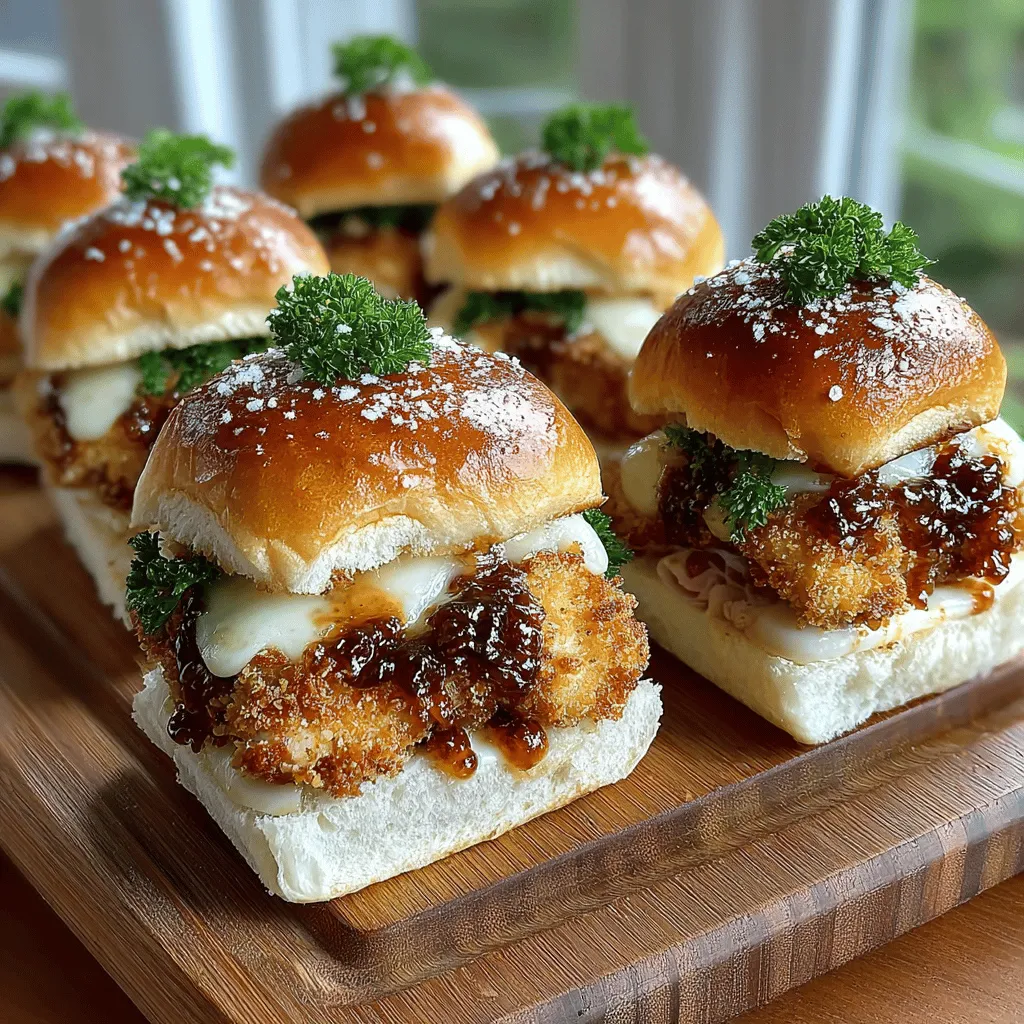 Mini Chicken Cordon Bleu Sliders are the epitome of culinary comfort food, offering a delightful twist on the classic French dish. These bite-sized creations combine tender, juicy chicken breast with savory ham and gooey Swiss cheese, all enveloped in a crispy, golden crust. Perfect for gatherings, these sliders not only satisfy your cravings but also impress your guests with their gourmet flair.