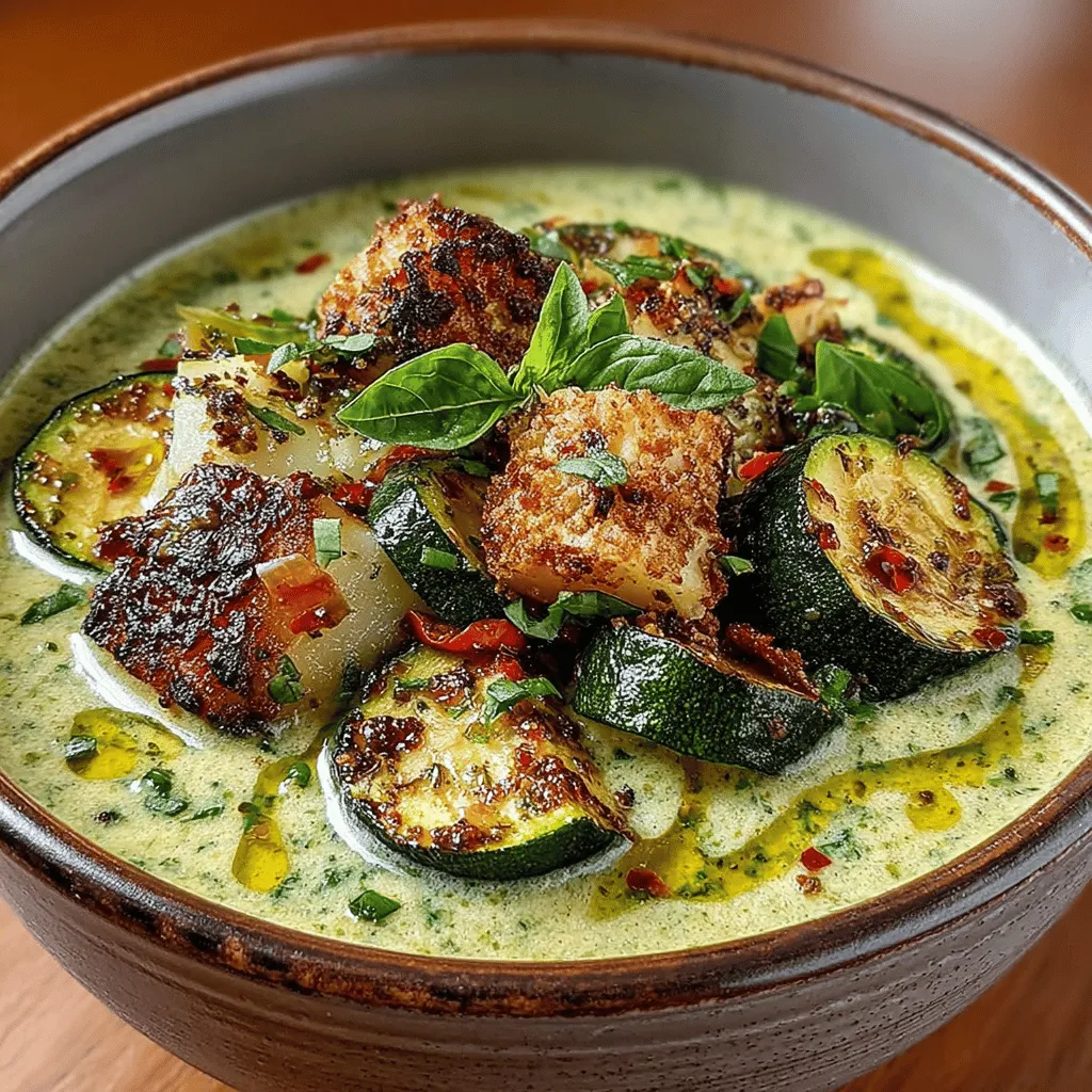 Are you looking for a comforting, delicious, and nutritious dish that perfectly captures the essence of fresh vegetables? Look no further than Creamy Zucchini Bliss Soup. This delightful soup is an ideal representation of how simple ingredients can be transformed into a rich and satisfying meal. Whether you're enjoying it as a light lunch, a starter for dinner, or a cozy evening snack, this soup is bound to please your palate and warm your soul.