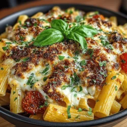 In the ever-evolving world of culinary creativity, the Fig Jam Pasta Bake emerges as a delightful and unexpected fusion of flavors. This unique dish marries the sweetness of fig jam with the comforting essence of pasta, resulting in a bake that is both satisfying and memorable. Imagine a cozy family dinner where the table is adorned with a dish that not only pleases the palate but also sparks curiosity and conversation among guests. The Fig Jam Pasta Bake offers just that—a harmonious blend of sweet and savory that elevates a simple meal into a culinary experience.