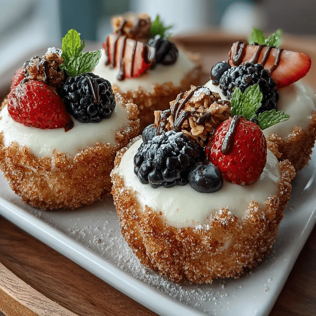 Frozen Yogurt Churro Crunch Cups are a captivating dessert that combines the rich, warm flavors of churros with the cool, creamy satisfaction of frozen yogurt. This delightful fusion creates an exciting treat that appeals to both churro enthusiasts and frozen yogurt fans alike. As dessert trends continue to evolve, inventive combinations like this one are becoming sought-after indulgences, perfectly capturing the spirit of creativity that defines modern culinary adventures.