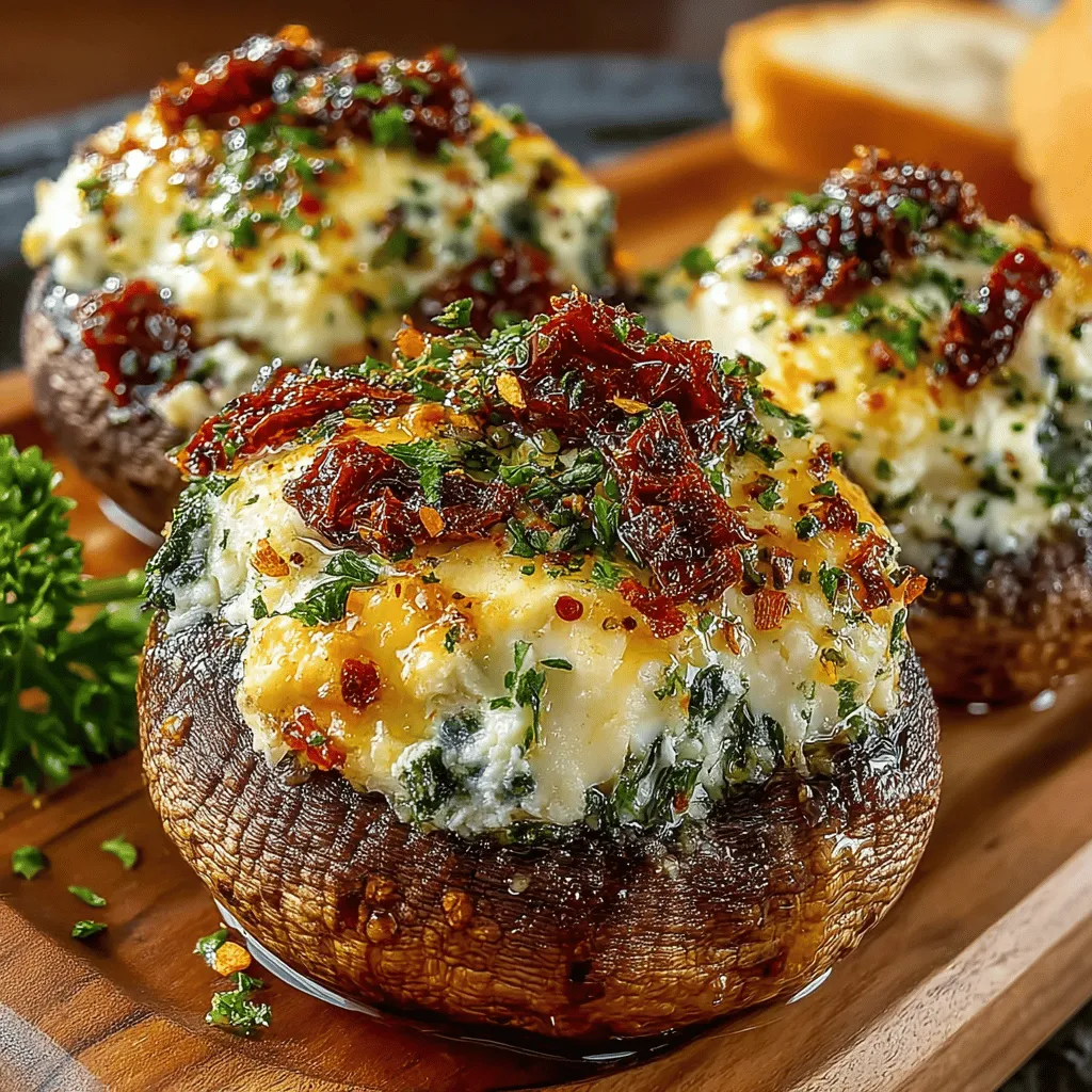 Stuffed mushrooms have long held a coveted position as a go-to appetizer for gatherings, parties, and intimate dinners alike. Their versatility and ability to marry well with a variety of flavors make them a perennial favorite. Among the many iterations of stuffed mushrooms, the combination of sundried tomatoes and cheeses stands out. This savory filling not only tantalizes the taste buds but also adds an appealing visual element to any appetizer platter.