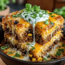 Now that you've prepared your ingredients, it’s time to assemble your Cheesy Taco Rice Casserole. Layering is key to ensuring even cooking and a visually appealing presentation. Start by preheating your oven to 375°F (190°C).