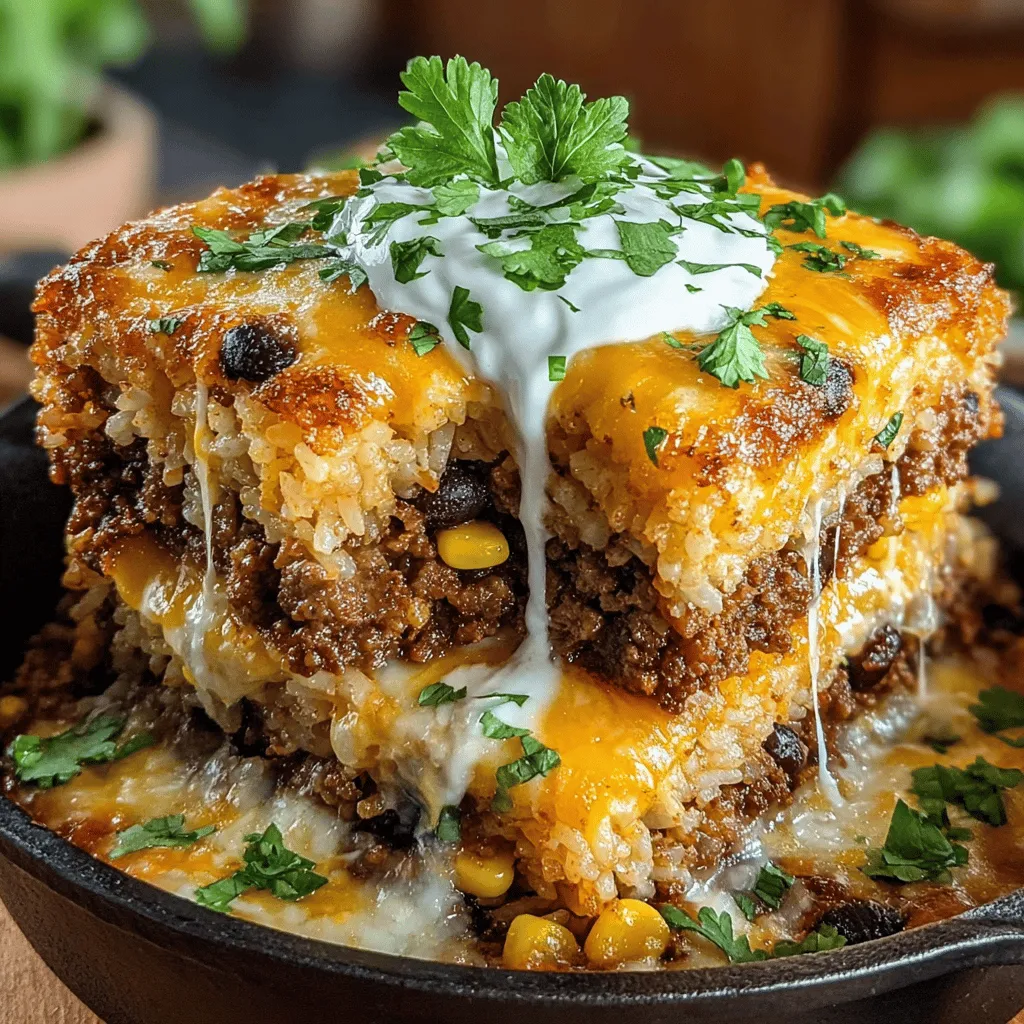 Now that you've prepared your ingredients, it’s time to assemble your Cheesy Taco Rice Casserole. Layering is key to ensuring even cooking and a visually appealing presentation. Start by preheating your oven to 375°F (190°C).