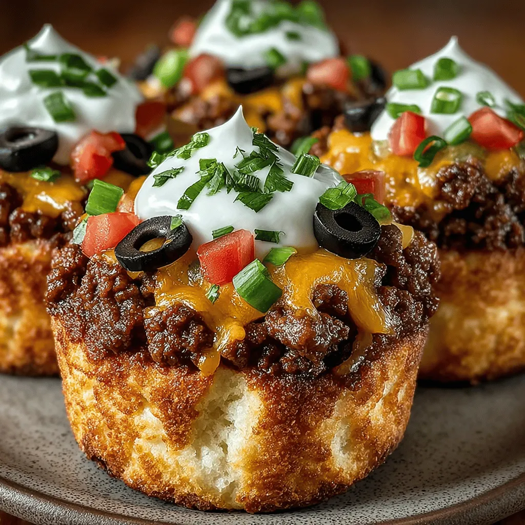 If you’re looking for a fun and versatile dish that’s perfect for gatherings, family dinners, or casual meals, look no further than Mini Taco Lasagna Biscuit Cups. These delightful morsels combine the beloved flavors of tacos and lasagna into bite-sized portions, making them ideal for sharing and entertaining. The beauty of this recipe lies in its ability to please a crowd while also being a hit with the family. With each cup packed with savory goodness, they serve as a fantastic option for those busy weeknights or spontaneous get-togethers.