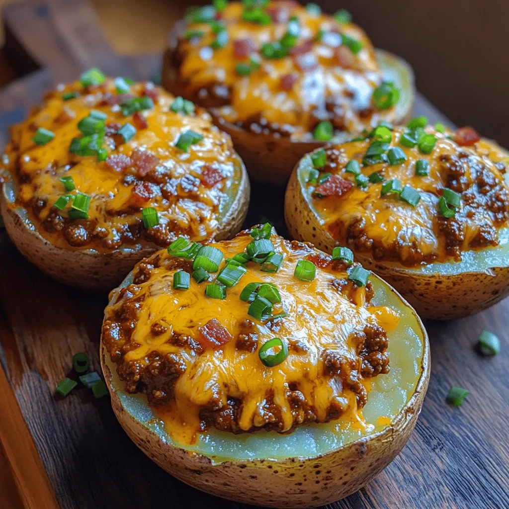 If you’re in search of a dish that brings together the comforting flavors of baked potatoes, rich cheese, and hearty chili, look no further than Cheesy Chili Baked Potato Bites. This delightful recipe is not just a simple snack; it’s a mouthwatering treat that can elevate any gathering—from cozy family dinners to lively game day celebrations. Imagine crispy potato skins filled with creamy cheese and savory chili, all topped off with a dollop of sour cream. It’s a dish that satisfies both the heart and the palate.