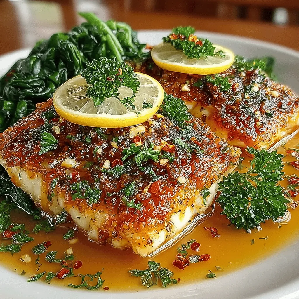 Garlic Butter Tilapia with Spinach is a dish that beautifully marries simplicity and sophistication, making it an ideal choice for both weeknight dinners and special occasions. This recipe features tilapia, a mild-flavored fish that readily absorbs the rich and aromatic garlic butter sauce, complemented by the vibrant and nutrient-packed spinach. The result is a harmonious blend of flavors and textures that promises to delight your palate while also nourishing your body.