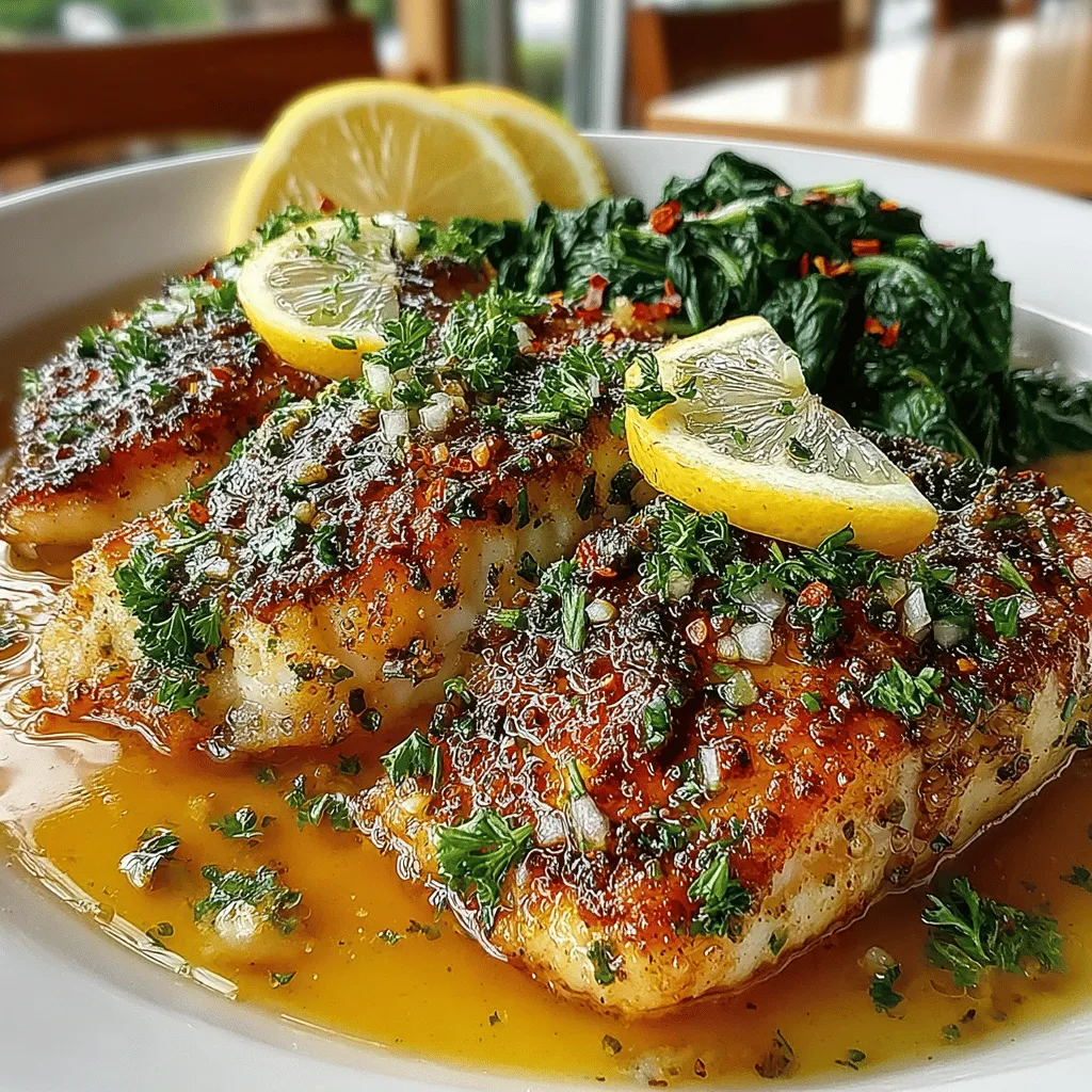 Garlic Butter Tilapia with Spinach is a dish that beautifully marries simplicity and sophistication, making it an ideal choice for both weeknight dinners and special occasions. This recipe features tilapia, a mild-flavored fish that readily absorbs the rich and aromatic garlic butter sauce, complemented by the vibrant and nutrient-packed spinach. The result is a harmonious blend of flavors and textures that promises to delight your palate while also nourishing your body.