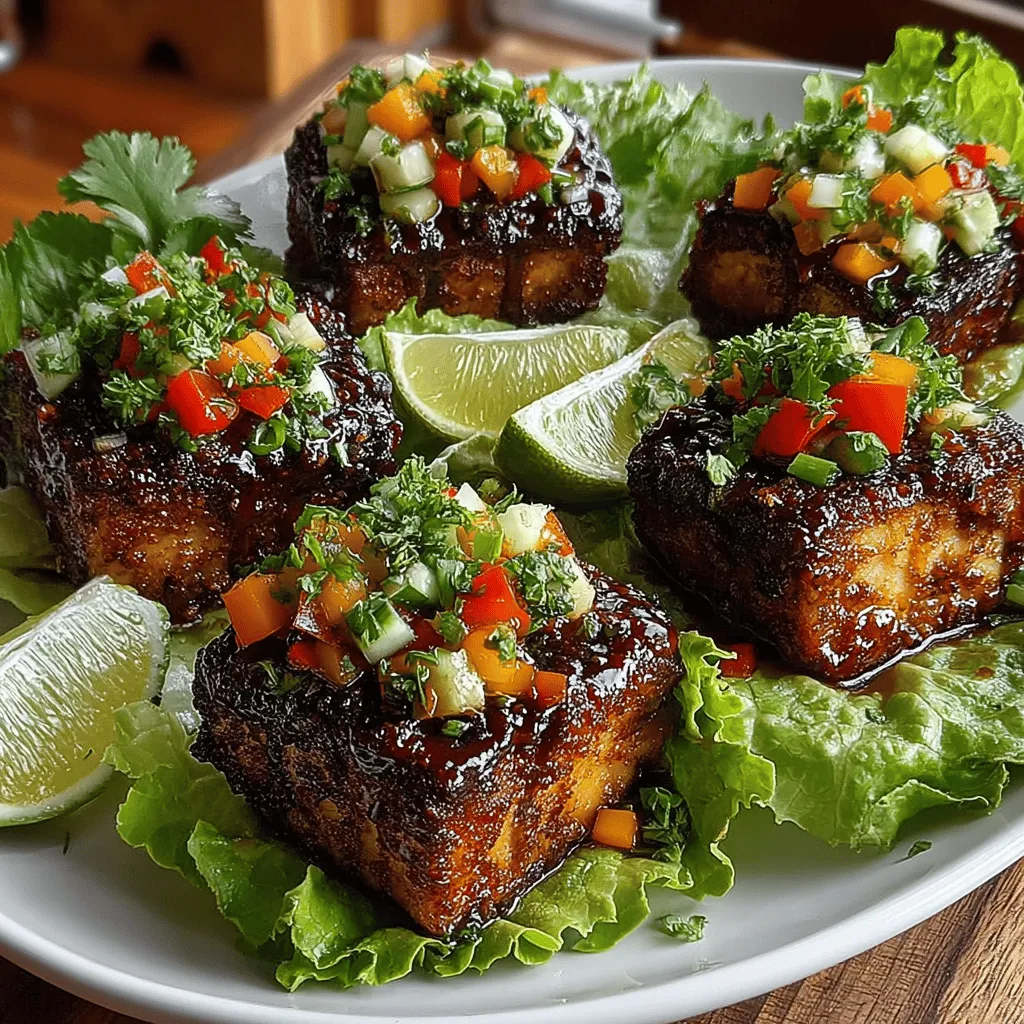 In recent years, the popularity of plant-based diets has surged, driven by a growing awareness of health, environmental sustainability, and ethical considerations. As more individuals seek to incorporate plant-based meals into their daily lives, ingredients like tofu have taken center stage. Tofu, made from soybeans, is not only a fantastic source of protein but also a versatile ingredient that can be adapted to a myriad of culinary styles. This article introduces a delightful recipe for Savory Mini BBQ Tofu Lettuce Boats, a dish that perfectly marries flavor and nutrition, making it an ideal choice for both casual family dinners and vibrant gatherings.