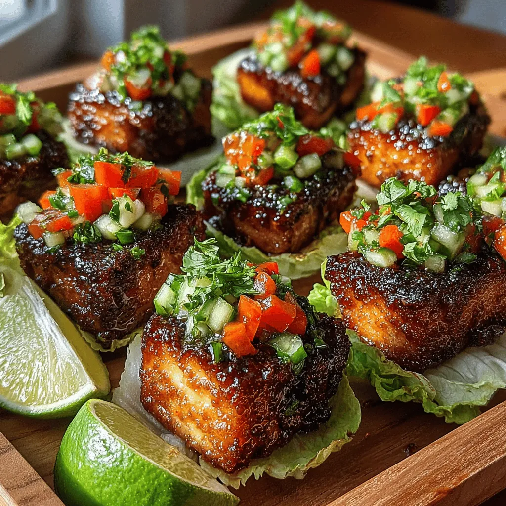 In recent years, the popularity of plant-based diets has surged, driven by a growing awareness of health, environmental sustainability, and ethical considerations. As more individuals seek to incorporate plant-based meals into their daily lives, ingredients like tofu have taken center stage. Tofu, made from soybeans, is not only a fantastic source of protein but also a versatile ingredient that can be adapted to a myriad of culinary styles. This article introduces a delightful recipe for Savory Mini BBQ Tofu Lettuce Boats, a dish that perfectly marries flavor and nutrition, making it an ideal choice for both casual family dinners and vibrant gatherings.