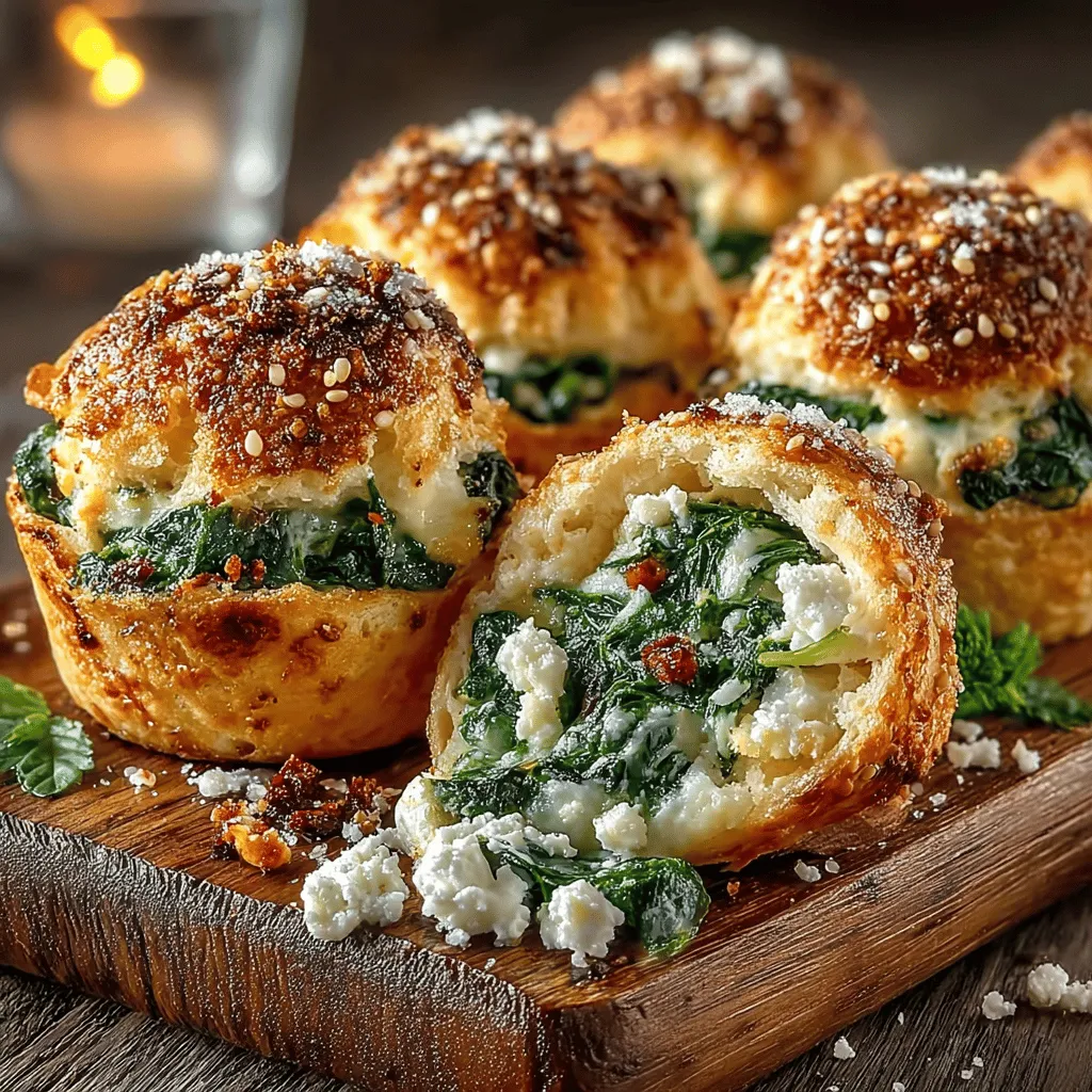 Mini Spinach Feta Biscuit Bombs are a delightful fusion of flaky biscuit dough and a savory spinach and feta filling. These bite-sized delights offer a perfect blend of textures and flavors, making them an ideal choice for various occasions, from sophisticated gatherings to casual family dinners. Not only are they a treat for the taste buds, but they also pack a nutritional punch, thanks to their wholesome ingredients.