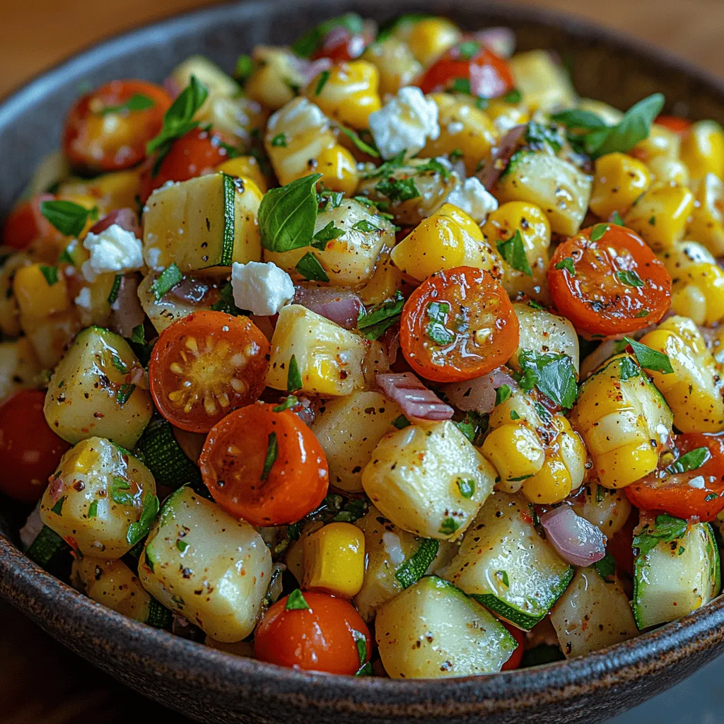 As the summer sun shines brightly and gardens flourish with vibrant produce, there's no better way to celebrate the season than with a refreshing Sweet Corn & Zucchini Salad. This delightful dish is a symphony of colors and flavors, bringing together the natural sweetness of corn, the tender crunch of zucchini, and an array of other fresh ingredients. Whether served as a side dish at a backyard barbecue or as a light meal on a warm day, this salad embodies the essence of summertime dining, making it a must-try for anyone looking to embrace healthy eating.