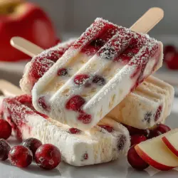 As the warm days of summer approach, finding a refreshing and healthy treat becomes a top priority for many. Enter the Frozen Yogurt Cranberry Apple Pops—a delightful blend of tangy cranberries and sweet apples, creating a popsicle that is both nutritious and delicious. These frozen pops offer a perfect way to cool down while enjoying a guilt-free dessert loaded with wholesome ingredients. Whether you’re looking for a fun snack for the kids, a light dessert after dinner, or just a treat to indulge in on a hot day, these pops are sure to satisfy your cravings without the excess sugar and calories typically found in commercial frozen desserts.