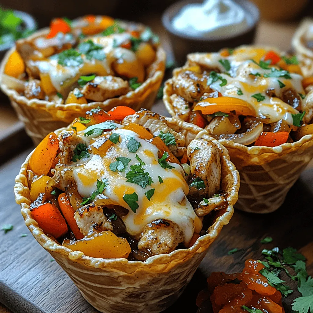 Exploring the world of culinary delights can often lead to the discovery of innovative and fun ways to enjoy traditional dishes. One such creation is the Mini Chicken Fajita Taco Cones, a playful twist on the classic fajita that captures the essence of bold flavors and vibrant colors in a unique presentation. These taco cones not only serve as an excellent appetizer or party snack but also provide a quick and satisfying meal option that can be enjoyed by all ages.