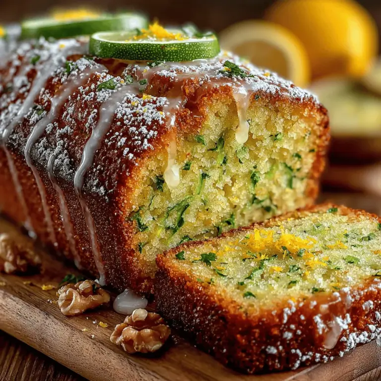 In the world of baked goods, few treats can claim the dual distinction of being both delicious and wholesome. Zesty Lemon Zucchini Delight is one such recipe, seamlessly blending the vibrant flavors of citrus with the subtle earthiness of zucchini. This delightful loaf is perfect for those seeking a guilt-free indulgence that doesn’t skimp on taste. Whether enjoyed as a breakfast option, an afternoon snack, or a light dessert, this loaf offers a refreshing twist that is sure to impress.