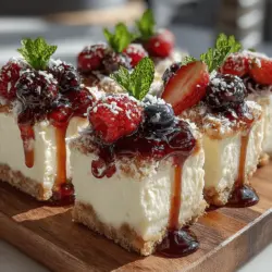 Frozen desserts have long been a favorite indulgence, especially during the warmer months when the sun is shining and temperatures rise. They offer a refreshing way to cool off while still enjoying a delicious treat. One standout option among these frozen delights is the Frozen Yogurt Coconut Berry Swirl Slices. This delightful dessert combines the creamy richness of coconut with the vibrant tartness of mixed berries, creating a dish that is not only satisfying to the palate but also packed with nutritional benefits.
