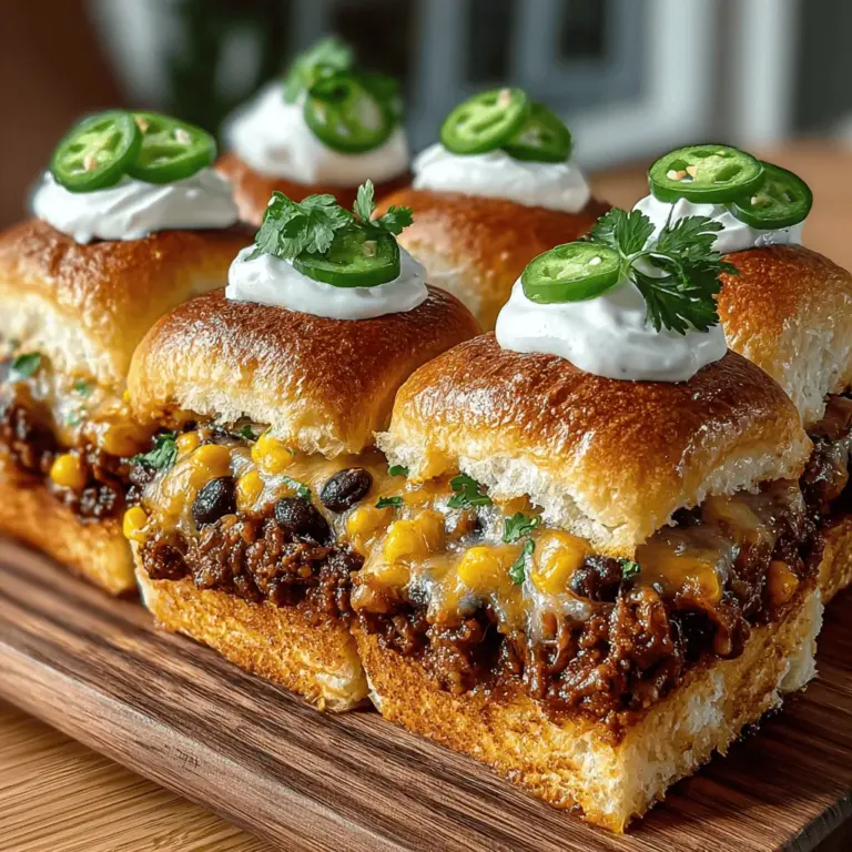 In the ever-evolving landscape of modern cuisine, sliders have emerged as a beloved staple. These bite-sized sandwiches pack a punch of flavor and are incredibly versatile, making them ideal for casual gatherings, festive celebrations, or even a cozy family dinner. Among the myriad of slider options, the Spicy Mini Chicken Enchilada Slider Buns stand out as a particularly delightful choice. This recipe brings together the rich, zesty flavors of traditional enchiladas with the convenience and fun of sliders, resulting in a dish that is sure to please any crowd.