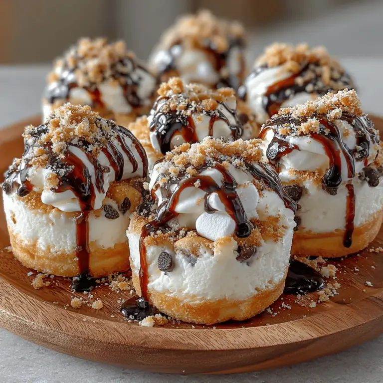 At the heart of the Frozen Yogurt S’mores Ice Cream Coins lies a simple yet delicious base made from yogurt, whipped cream, and sweetened condensed milk. These ingredients come together to create a creamy, luscious texture that rivals traditional ice cream while incorporating the health benefits of Greek yogurt. Rich in protein and lower in fat, Greek yogurt serves as a nutritious foundation for this dessert, allowing you to indulge without the heavy guilt often associated with ice cream.