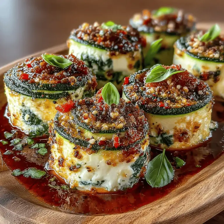 To ensure your Zucchini Ricotta Pinwheels are bursting with flavor, careful seasoning is essential. Start with the basics: salt and pepper. Season the ricotta cheese with a pinch of salt to enhance its creaminess and add freshly cracked black pepper for an aromatic punch.