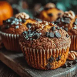 One of the delightful aspects of baking muffins is the versatility offered by various mix-ins. For your Autumn Bliss Buttery Pumpkin Muffins, consider adding chopped walnuts, pecans, or even chocolate chips to elevate the flavor and texture.