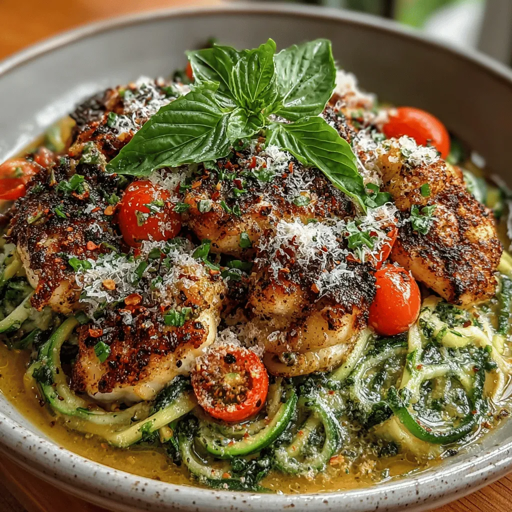 In recent years, the culinary world has witnessed a significant shift towards healthy eating, with a growing focus on low-carb recipes that cater to health-conscious individuals and those looking to maintain a balanced diet. Among these innovative dishes, <strong>Garlic Butter Chicken Zucchini Pasta</strong> stands out as a flavorful and satisfying alternative to traditional pasta. This delightful recipe not only satisfies cravings but also aligns with dietary preferences that prioritize wholesome ingredients and lower carbohydrate intake.” /></p>
</p>
<h2>Creating the Garlic Butter Sauce</h2>
</p>
<p>To elevate your Garlic Butter Chicken Zucchini Pasta, the sauce is paramount. The heart of this dish is the rich garlic butter sauce, which adds depth and a comforting flavor profile. Start by melting unsalted butter in a large skillet over medium heat. Once the butter has melted, it’s crucial to add the minced garlic at just the right moment. Garlic burns easily, and burnt garlic can impart a bitter taste to your dish. Therefore, add the garlic only after the butter is fully melted and bubbling, roughly 30 seconds to a minute into cooking.</p>
</p>
<p>For those who enjoy a bit of heat, consider incorporating a pinch of red chili flakes along with the garlic. This addition enhances the overall flavor, adding a subtle kick without overpowering the dish. Stir the garlic and chili flakes together for about 1-2 minutes until the garlic becomes fragrant and slightly golden. Be vigilant during this stage to prevent any burning. The goal is to create a luscious, aromatic base for your chicken and zucchini noodles.</p>
</p>
<h2>Combining Ingredients for Maximum Flavor</h2>
</p>
<p>Once your garlic butter sauce is prepared, it’s time to bring everything together. First, add the diced chicken breast to the skillet. Cook it over medium-high heat, stirring frequently, until the chicken is golden and cooked through, usually around 5-7 minutes. The chicken will soak up the rich flavors of the garlic butter, becoming succulent and tender.</p>
</p>
<p>Next, it’s time to add the spiralized zucchini noodles—or “zoodles.” This step requires a gentle touch to maintain the zoodles’ crunch. Toss them into the skillet with the cooked chicken and garlic butter sauce. The key here is to avoid overcooking the zucchini. Ideally, you want to cook them for just 2-3 minutes until they’re slightly tender but still al dente. Overcooked zoodles can turn mushy and lose their appealing texture.</p>
</p>
<p>As you toss everything together, be sure to incorporate all the flavors evenly. Use tongs or a spatula to gently mix the chicken, zoodles, and sauce. This method ensures that every bite is infused with the delicious garlic butter flavor, creating a harmonious blend of ingredients.</p>
</p>
<h2>Finishing Touches: Cheese and Lemon</h2>
</p>
<p>To truly elevate your Garlic Butter Chicken Zucchini Pasta, don’t skip the finishing touches of Parmesan cheese and fresh lemon juice. Once everything is cooked and well combined, sprinkle freshly grated Parmesan cheese over the dish. The cheese melts into the warm mixture, adding a creamy texture that perfectly complements the garlic butter sauce.</p>
</p>
<p>Next, squeeze half a lemon over the pasta. The acidity from the lemon juice brightens the dish and balances the richness of the butter and cheese. It adds a refreshing note that lifts the entire meal. If you prefer a creamier consistency, consider adding a splash of pasta cooking water or a bit of heavy cream at this stage. This will help bind the ingredients and create a luxurious sauce that clings beautifully to the zoodles.</p>
</p>
<p>Stir everything well to achieve your desired consistency. Taste the dish and adjust the seasoning with salt and pepper as needed before serving.</p>
</p>
<h2>Plating and Serving Suggestions</h2>
</p>
<p>Presentation is key when serving your Garlic Butter Chicken Zucchini Pasta. A beautifully plated dish not only enhances the dining experience but also makes the meal feel more special. Begin by using tongs to twirl a generous portion of the zoodle mixture onto a plate. Aim for a visually appealing mound that showcases the vibrant colors of the zucchini and the golden chicken.</p>
</p>
<p>To garnish, sprinkle additional Parmesan cheese on top and finish with a drizzle of olive oil for added richness. A sprinkle of freshly cracked black pepper and red chili flakes can also enhance the visual appeal while providing an extra layer of flavor. For a fresh touch, add a few leaves of torn basil or parsley on top, which will add a pop of color and freshness.</p>
</p>
<p>Pair your dish with a light salad, such as a simple arugula or mixed greens salad dressed with lemon vinaigrette. A crisp white wine, like Sauvignon Blanc or Pinot Grigio, complements the flavors of the garlic butter sauce wonderfully. If you’re looking for a non-alcoholic option, a sparkling water with a slice of lemon can be refreshing alongside this meal.</p>
</p>
<h2>Nutritional Information</h2>
</p>
<p>One of the greatest aspects of Garlic Butter Chicken Zucchini Pasta is its nutritional profile. This dish is not only satisfying but also aligns well with various dietary preferences. Here’s a general breakdown of the nutritional content per serving:</p>
</p>
<p>– <strong>Calories</strong>: Approximately 350-400 calories</p>
<p>– <strong>Protein</strong>: 30g</p>
<p>– <strong>Fat</strong>: 20g</p>
<p>– <strong>Carbohydrates</strong>: 10g</p>
<p>– <strong>Fiber</strong>: 3g</p>
</p>
<p>The protein comes primarily from the chicken, making it a great option for those looking to increase their protein intake while keeping carbs low. The zucchini noodles contribute essential vitamins and minerals, including vitamins A and C, potassium, and antioxidants. The dish is low-carb and gluten-free, making it suitable for keto or paleo diets.</p>
</p>
<p>Incorporating healthy fats from the butter and olive oil provides satiety without excessive calories, making this dish a guilt-free indulgence.</p>
</p>
<h2>Conclusion</h2>
</p>
<p>Garlic Butter Chicken Zucchini Pasta is not just a meal; it’s an experience that brings together rich flavors, healthy ingredients, and a satisfying texture. The combination of succulent chicken, tender zoodles, and the aromatic garlic butter sauce creates a dish that is both comforting and nutritious.</p>
</p>
<p>We encourage you to experiment with variations of this recipe. Consider adding other vegetables like bell peppers, spinach, or cherry tomatoes for added nutrition and flavor. You could also swap out the chicken for shrimp or tofu to cater to different protein preferences.</p>
</p>
<p>Ultimately, making this homemade meal allows you to enjoy the satisfaction of cooking from scratch while aligning with your health goals. So gather your ingredients, follow the steps, and enjoy a delicious bowl of Garlic Butter Chicken Zucchini Pasta that’s sure to impress your family and friends alike!</p>
</div>