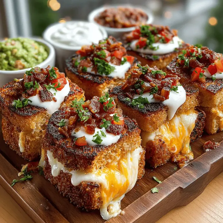 In recent years, sliders and nachos have emerged as two of the most beloved comfort foods, often taking center stage at gatherings, parties, and family meals. Their ability to adapt to various flavors and styles makes them incredibly versatile, appealing to a wide range of palates. As food enthusiasts look for innovative ways to elevate traditional dishes, the Mini Grilled Cheese Nacho Sliders have entered the culinary scene as a delightful fusion of these two favorites. This recipe offers a unique twist on classic grilled cheese sandwiches and nachos, combining gooey cheese, crispy bread, and zesty toppings into a bite-sized treat that is sure to impress.
