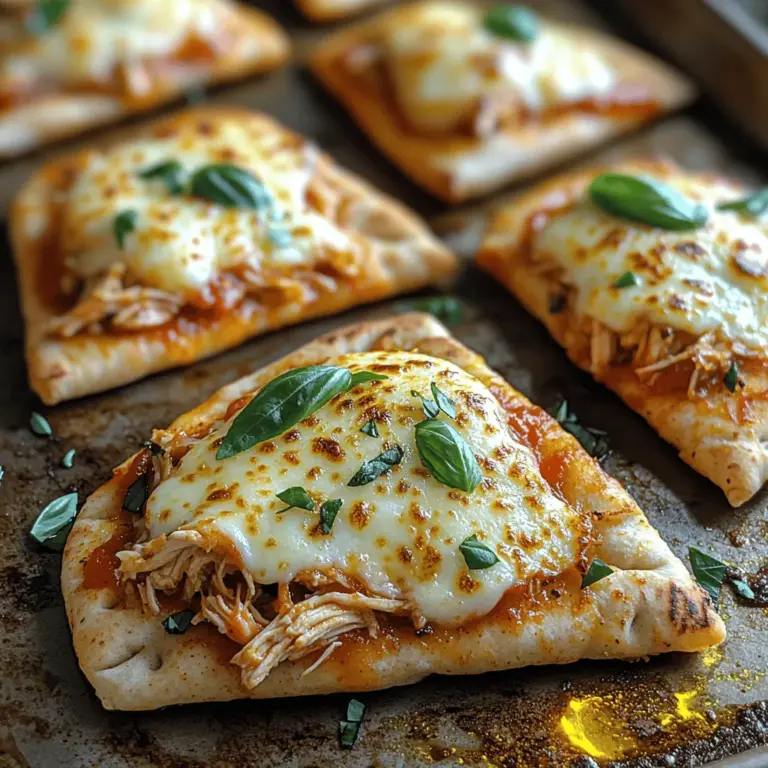 In the fast-paced world we live in, finding meals that are both quick to prepare and satisfyingly delicious can be a challenge. Enter Mini Chicken Parm Pita Triangles, a culinary creation that seamlessly marries the classic Italian flavors of chicken parmesan with the convenience of pita bread. This dish is not only a delightful addition to your weeknight dinner lineup but also a hit at casual gatherings and a perfect choice for lunch breaks. The combination of tender shredded chicken, rich marinara sauce, and gooey cheese, all tucked inside a warm pita, makes for a meal that is both comforting and enjoyable.