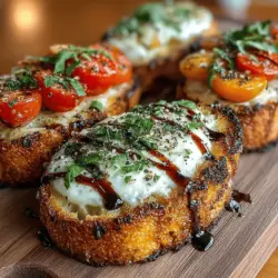 Caprese Garlic Bread is a delightful fusion of flavors that takes the classic garlic bread experience to new heights. This innovative dish combines the traditional elements of garlic bread with the fresh, vibrant ingredients of a Caprese salad, resulting in an irresistible appetizer that tantalizes the taste buds. With its rich flavors and textures, Caprese Garlic Bread is perfect for any occasion, whether served as an appetizer at a dinner party, a savory snack during a casual gathering, or a delectable side dish alongside your favorite Italian meal.