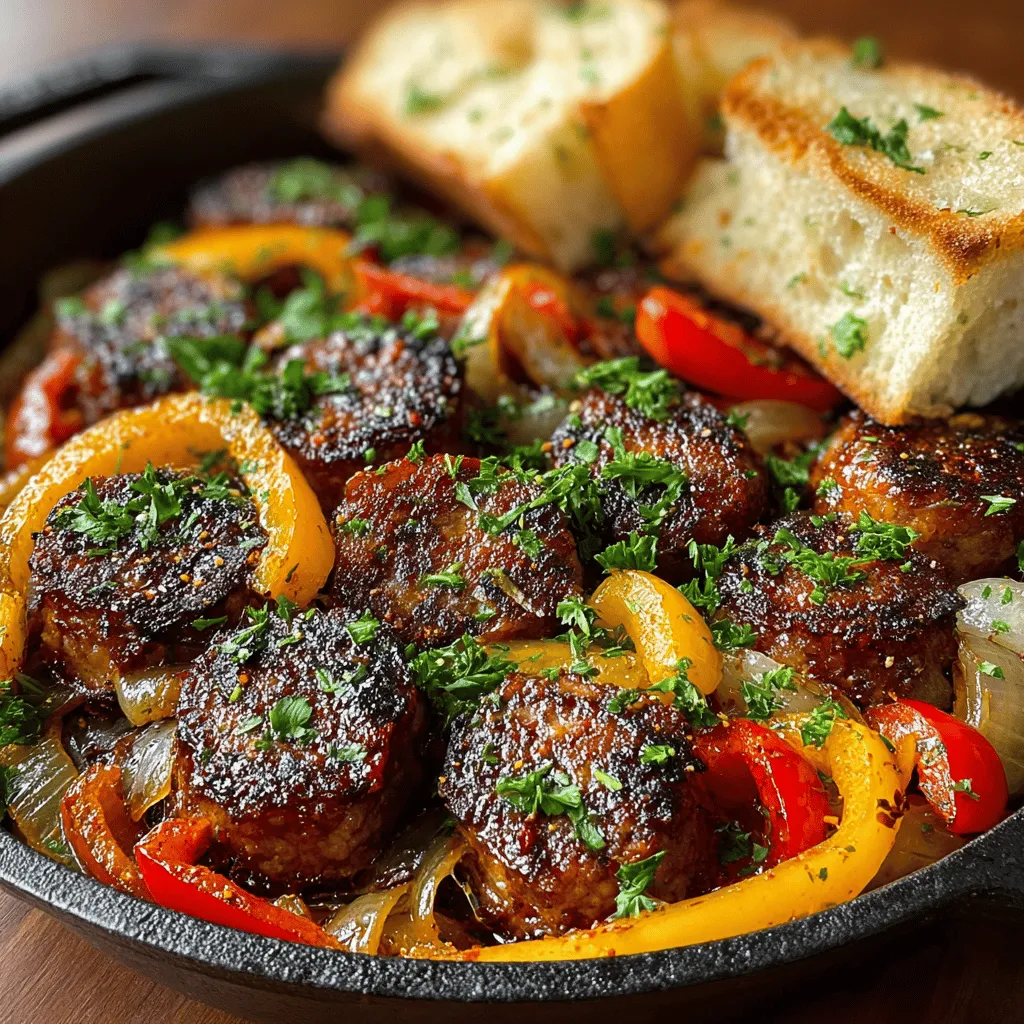 In the world of quick and flavorful meals, few dishes can compete with Sizzlin' Mini Sausage and Pepper Skillet Bites. This recipe brilliantly marries the savory goodness of mini sausages with the vibrant crunch of bell peppers and onions, creating a hearty dish that is perfect for gatherings or a cozy weeknight dinner. The beauty of this skillet bites recipe lies in its versatility; whether you choose pork, turkey, or even vegetarian sausages, it caters to diverse tastes while remaining simple to prepare. In this article, we will explore the ingredients, preparation steps, and some interesting facts about this delightful dish, ensuring that you can recreate this delectable recipe with ease.