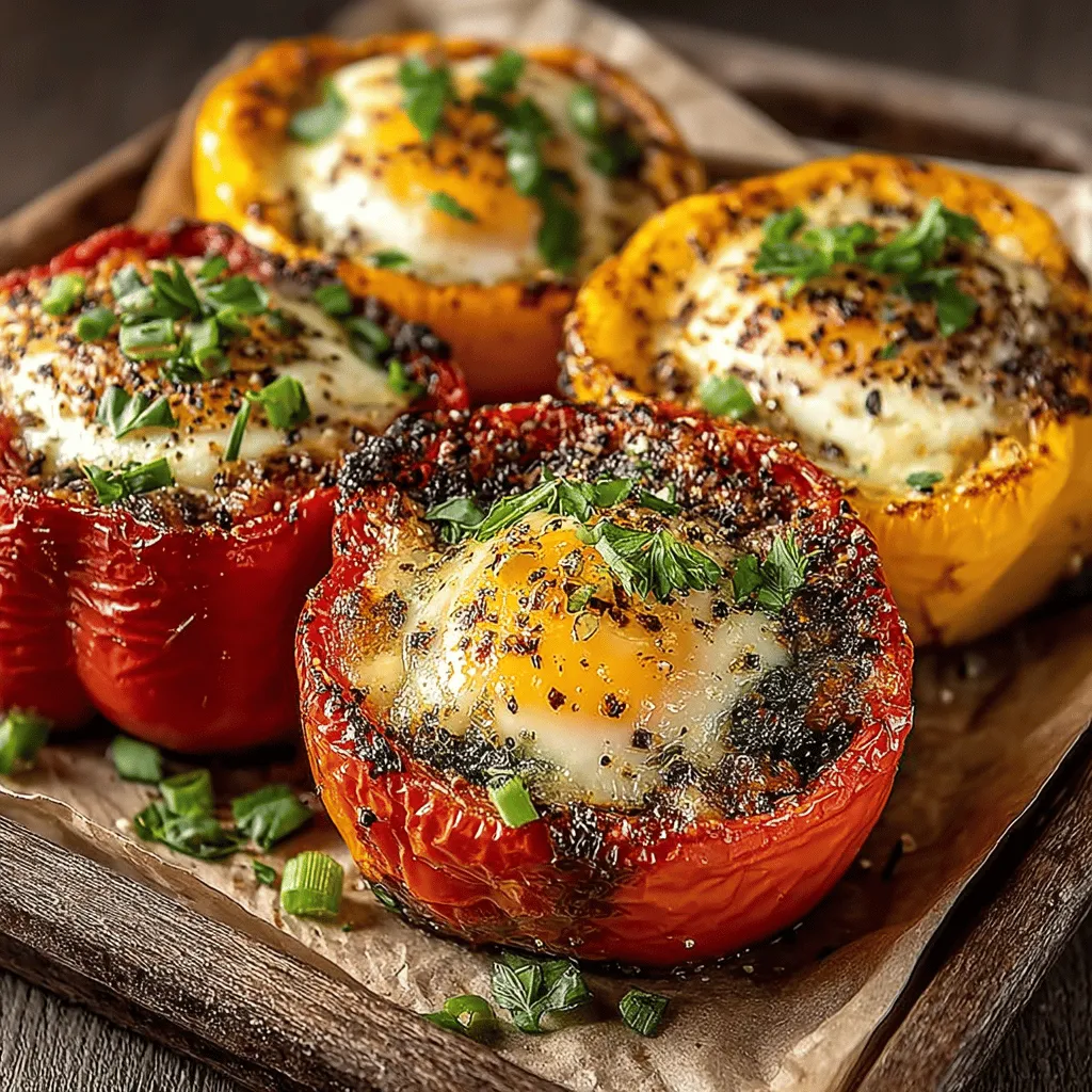 The concept of breakfast boats is both fun and versatile, allowing you to personalize your morning meal while ensuring it's nutritious. These edible vessels, often made from vegetables or bread, can be filled with an array of ingredients. Mini Roasted Pepper Breakfast Boats take this concept to a new level by using mini bell peppers, which not only add a pop of color but also a sweet, slightly tangy flavor that complements the richness of eggs.