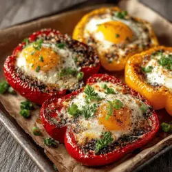Mini Roasted Pepper Breakfast Boats: A Wholesome Morning Delight