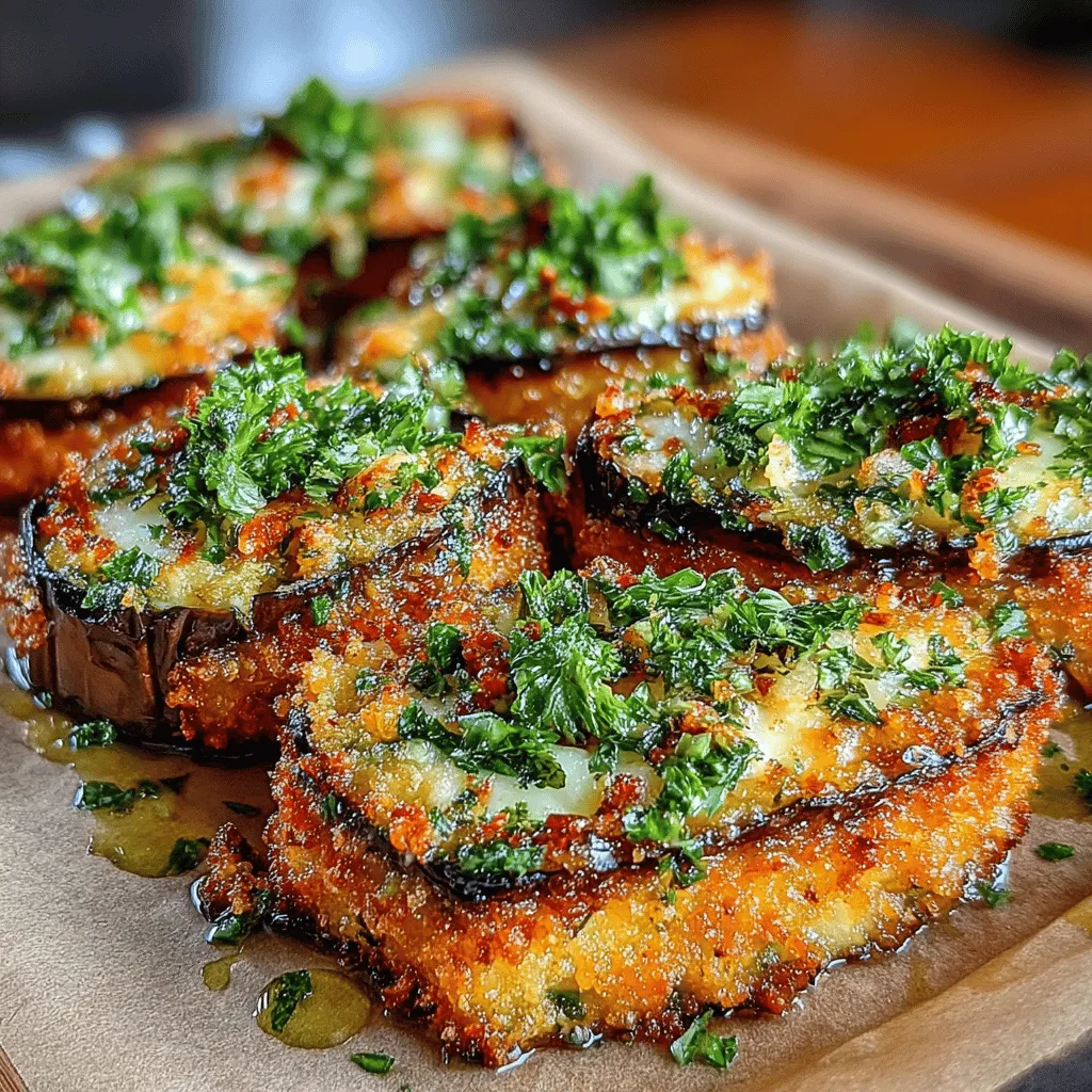 Eggplant, often regarded as one of the most versatile vegetables in the culinary world, has long been a staple in various cuisines. With its unique texture and ability to absorb flavors, eggplant lends itself beautifully to a myriad of dishes, from hearty stews to light salads. Today, we’re focusing on a delightful recipe that showcases this incredible vegetable: Garlic Herb Crusted Eggplant Slices. This dish combines the earthiness of eggplant with the robust flavors of garlic and fresh herbs, making it a perfect appetizer or side dish for any occasion.