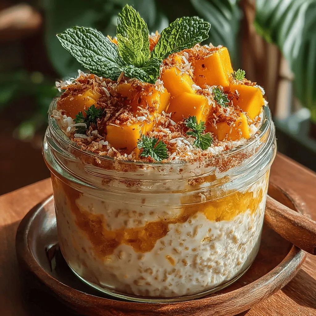 In today’s fast-paced world, finding a breakfast option that is both nutritious and convenient can be a challenge. Enter overnight oats—a delightful solution for those who want to enjoy a wholesome meal without the morning rush. Overnight oats are not only easy to prepare but also offer a canvas for creativity, allowing you to mix and match flavors to suit your palate. One of the most refreshing combinations is the Tropical Coconut Mango Overnight Oats, which transports your taste buds to sun-kissed beaches with every bite.