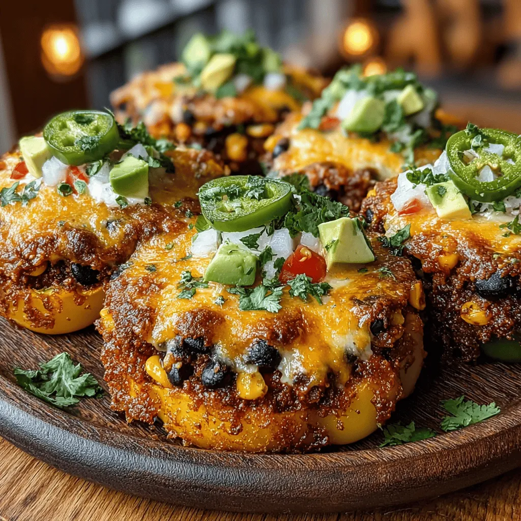 When it comes to satisfying snacks, nachos are a beloved classic. However, the traditional version often leans heavily on chips loaded with cheese and toppings that can be less than healthy. Enter Stuffed Bell Pepper Nacho Slices—a delicious and nutritious twist on the classic dish that not only pleases the palate but also packs a healthy punch. This innovative recipe substitutes crispy tortilla chips with vibrant bell peppers, making for a colorful and nutrient-rich snack that can cater to a variety of dietary preferences. Whether you’re looking for a vegetarian option or a gluten-free treat, these stuffed nacho slices are sure to impress.