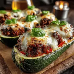 Zesty Turkey Zucchini Boats: A Flavorful and Nutritious Delight