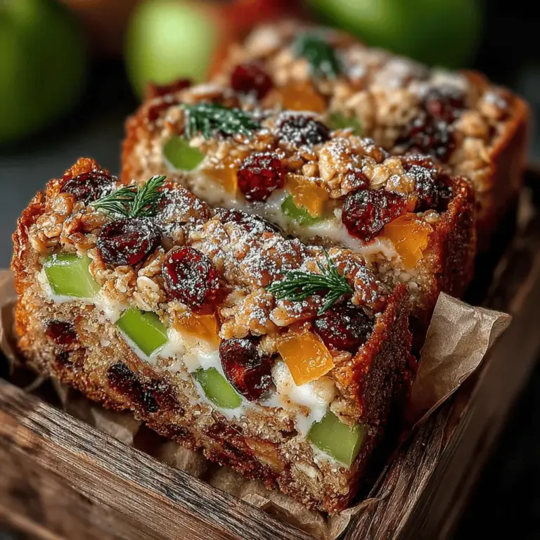 In the world of healthy snacks, Crunchy Peanut Butter Apple Bliss Bars stand out as a delightful fusion of flavors and textures. These bars are not only easy to make but also packed with wholesome ingredients that provide nourishment and energy. They serve multiple purposes in your daily routine: whether you’re looking for a quick breakfast option, a post-workout snack, or a treat to satisfy your sweet tooth, these bars are the perfect solution.