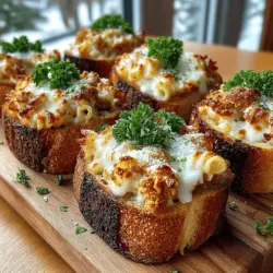 In the world of culinary creativity, mini toasts have emerged as a beloved option for appetizers or snacks, offering a versatile canvas for a variety of toppings. These bite-sized delights can be dressed up or down, making them suitable for any occasion—from casual family dinners to elegant gatherings. Among the many innovative variations, Mini Chicken Alfredo Pasta Toasts stand out as a unique and irresistible dish that combines the familiar comfort of pasta with the crunchy appeal of toasted bread.
