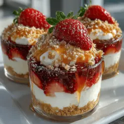 Indulging in a refreshing dessert doesn't have to mean sacrificing health for flavor. Enter Frozen Strawberry Crunch Cups—a delightful treat that harmonizes the natural sweetness of strawberries, the creaminess of yogurt, and a satisfying crunch, all conveniently packaged in a single cup. This recipe is perfect for warm days, serving as a guilt-free snack or a splendid dessert option that is sure to please both kids and adults alike. Not only are these cups a delicious treat, but they are also packed with nutrients and can be easily customized to suit individual tastes, making them an exciting addition to your dessert repertoire.